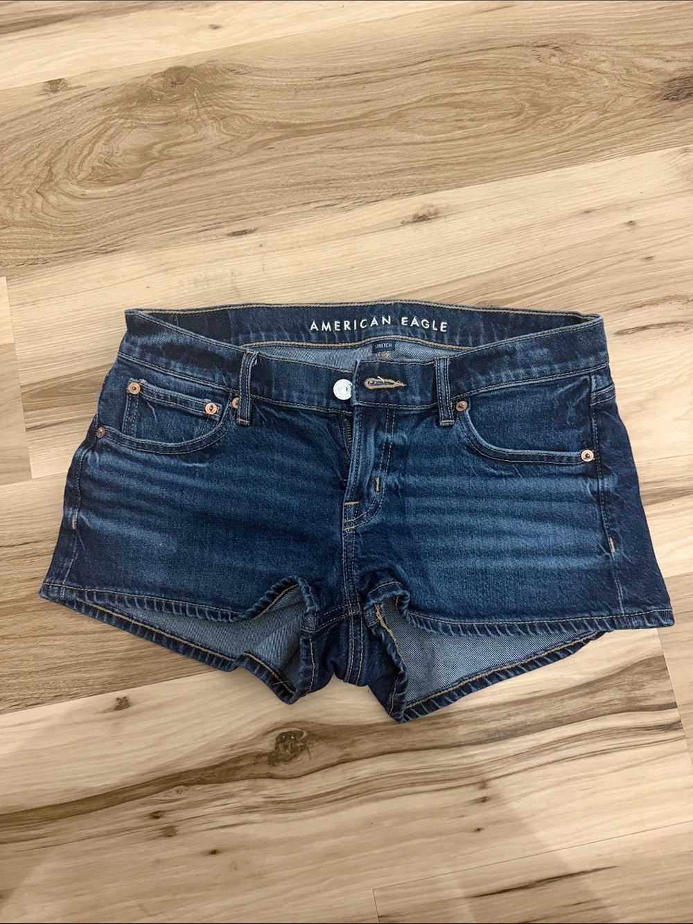 American Eagle Outfitters Indigo Blue Denim Shortie Shorts
